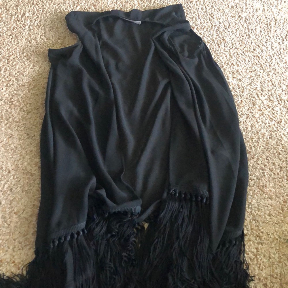 MICHAEL Michael Kors Chiffon Fringe Vest